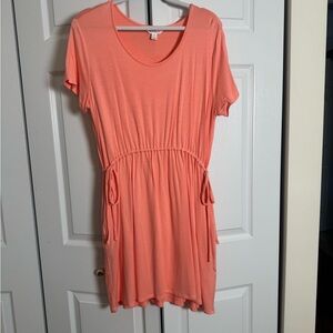Market & Spruce Peach Short Sleeve Top